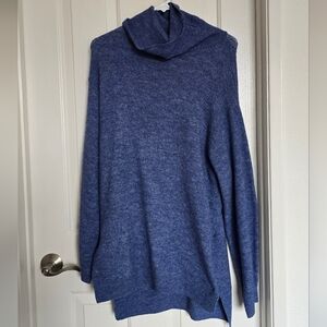 Cozy Blue Turtleneck Sweater
